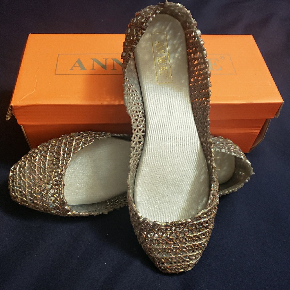 Womens Jelly Ballerina Shoes